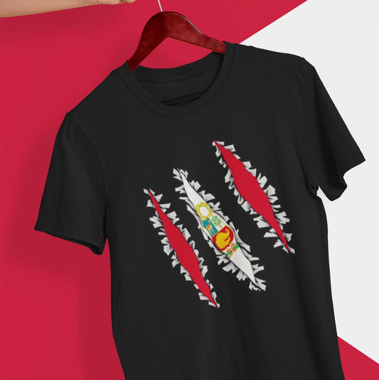 Slashed Peruvian Flag Shirt | Peru Tee Men Women Clothing