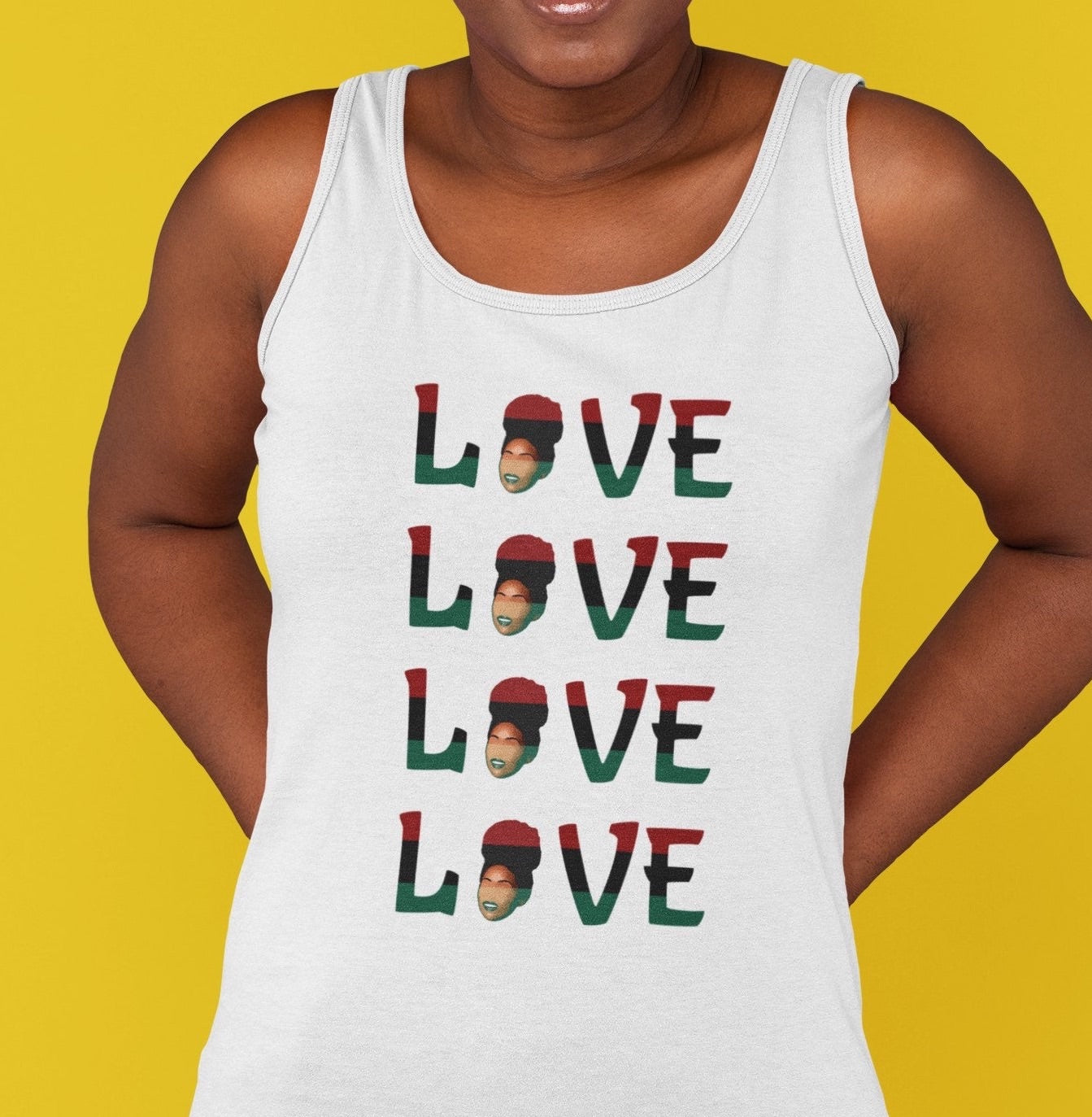 Black Love Tank Top