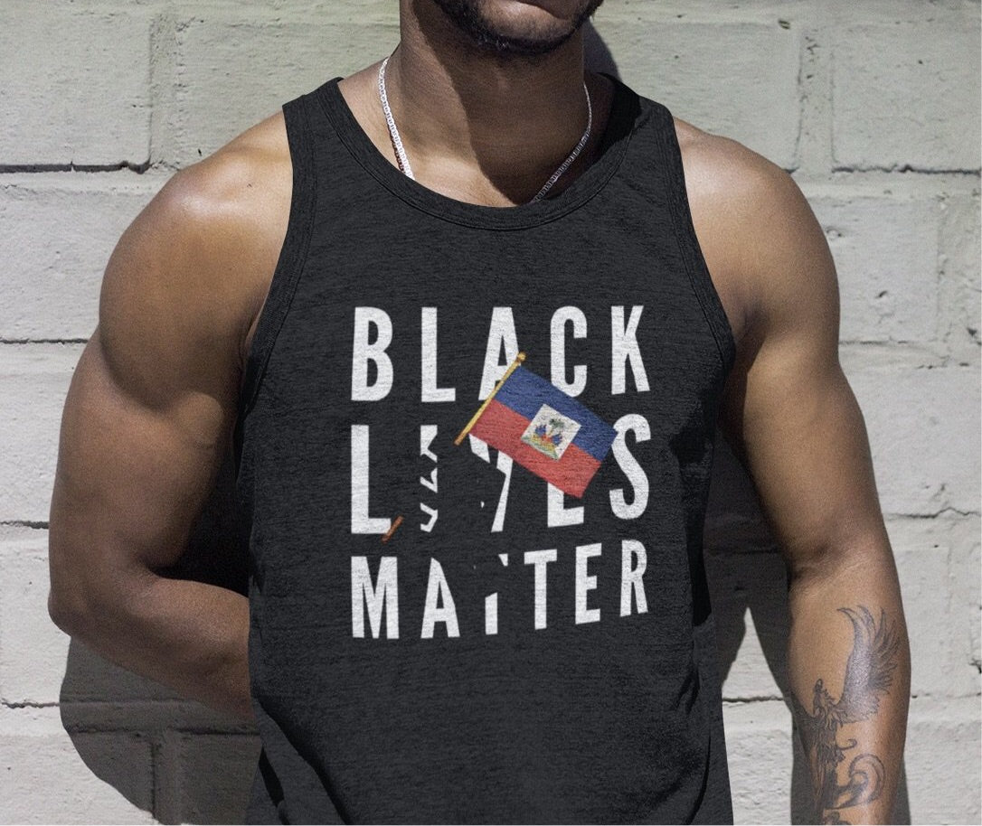 Black Lives Matter (Haiti) Tank Top | Haitian Flag